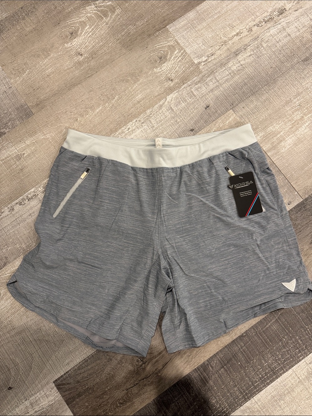 NWT Woman’s Korsa Heathered Gray Athletic Shorts